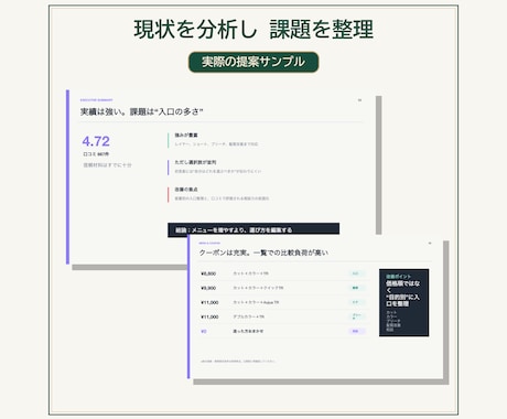 美容サロンのHPB掲載内容を分析・改善提案します URLだけでHPBのキャッチ・クーポン・口コミ・競合を分析 イメージ2