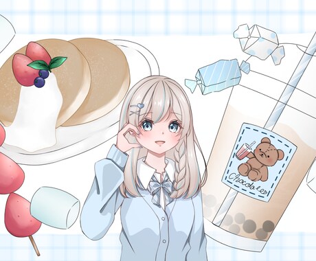 1枚絵・SNSアイコン・ヘッダーお描きします SNSアイコン、ヘッダー、歌ってみたサムネイル等お描きします イメージ2