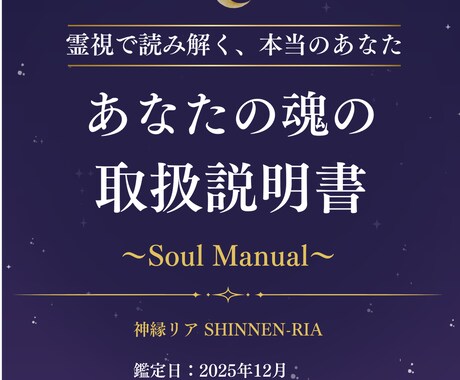 簡易版｜霊視で読み解く魂のトリセツをお届けします 本来のあなたを知る/性格/才能/恋愛傾向/人生の課題/開運 イメージ2