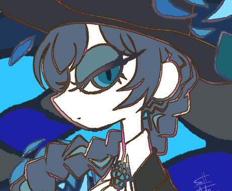 デザイン性の高いオシャレなアイコン描きます 小洒落・エモ・かっこいいかわいい、なんでもなれるタッチ！ イメージ2