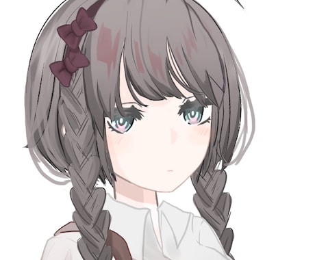 アイコン等につかえるバストアップイラスト描きます SNSやプレゼントなどにどうぞ イメージ2