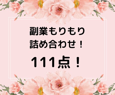 残り1名！副業111点詰め合わせお譲りします 副業詰め合わせ！きっとあなたに合う副業見つかります！ イメージ1