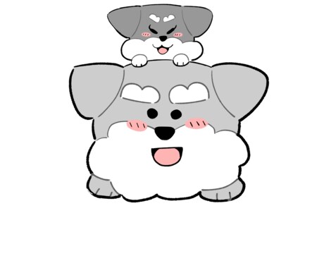 お家のワンちゃん可愛く描きます オリジナルワンちゃんイラスト！ イメージ2