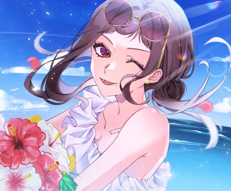 イラスト制作致します 配信用サムネや歌ってみた動画のサムネ等(透過素材もお渡し可) イメージ2