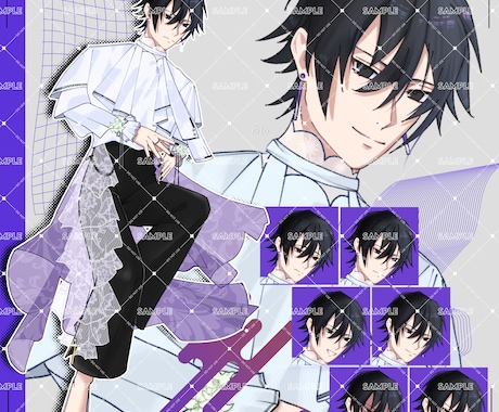 VTuber･配信用  立ち絵制作いたします 魅力的な立ち絵･キャラクターデザイン承ります！ イメージ2