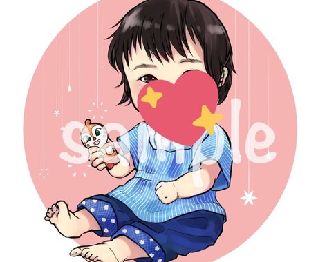 お子さま、特徴を捉えつつ可愛く描きます お子様の今を記録に残しませんか？親子でも承ります。 イメージ2