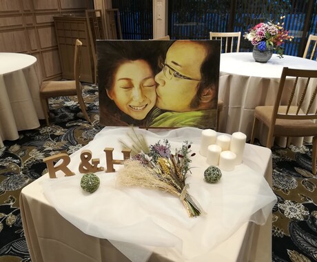 鉛筆・色鉛筆で似顔絵を描きます ご結婚のお祝いや、大切な方へのプレゼントに イメージ2