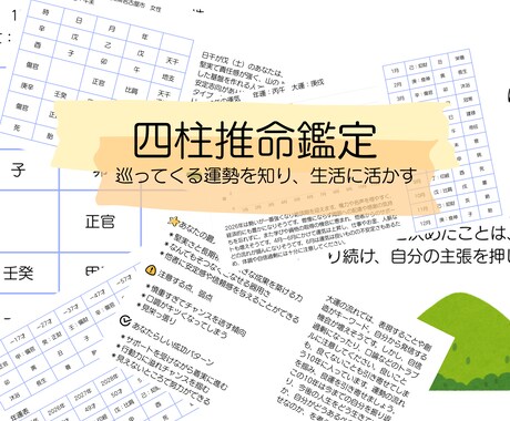 四柱推命で、あなたの運勢の流れを鑑定します 巡っている運勢を知って波に乗る イメージ1