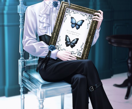耽美で静かな世界観のイラストを制作します 繊細な光と陰で、記憶に沈む一枚を。 イメージ2
