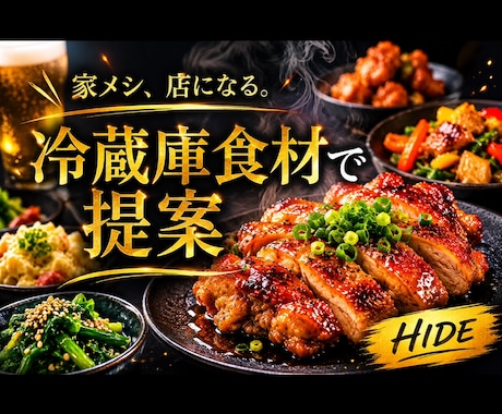 冷蔵庫の食材から献立提案します 家庭向けに作りやすくご提案させていただきます！ イメージ1