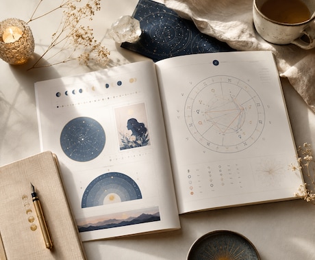 星があなたの強みと恋愛の傾向をやさしく言葉にします A4・10ページ超のPDF鑑定書。読み返すたび自分に還る一冊 イメージ1