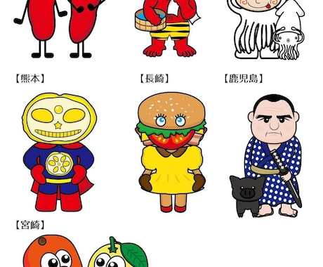 ポップで可愛いキャラクター制作します 明るい色合いにクスッと笑える可愛いキャラクター作ります イメージ2