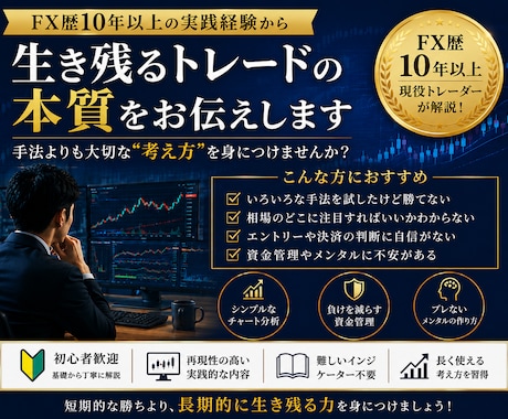 FX専業トレーダーの極意・手堅く勝つ手法伝授します ◉難しいスキルは必要なし◉これでダメなら諦めてください ③ イメージ2