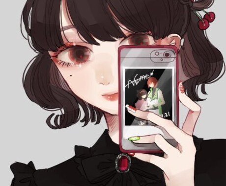 SNS等で使えるアイコン作成ます キャラクターデザインを自由に指定できます イメージ1
