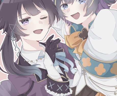 淡い色のイラスト承ります キャス画やグッズ制作、アイコン用のイラストをお探しの方へ！ イメージ2