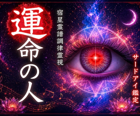 いつ出会える？運命の人の特徴と時期を鑑定します 出会いの時期・特徴・魂の結びつきをサードアイで視抜きます イメージ1