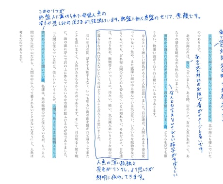 あなたの作品に書き込み型の感想を提供いたします 独自の書き込み型感想！　二次創作への感想も喜んで承ります！ イメージ2