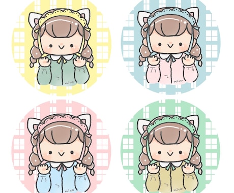 好感度UP！SNS・ブログ使えるイラスト描きます ふわもこタッチ！人物や動物の可愛い癒しイラストが得意です イメージ1