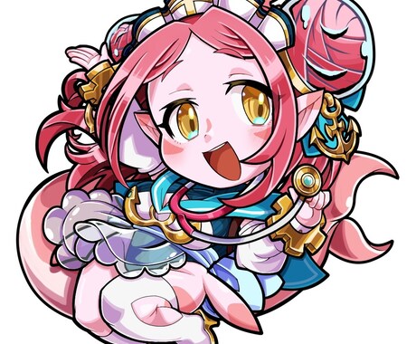 ミニキャラ、SDイラストお描きいたします かっこいいミニキャラの