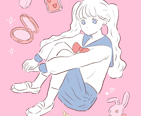 シンプルでおしゃれなイラスト作成します 商用利用OK・アイコン・広告・グッズなどの用途で使用できます イメージ1