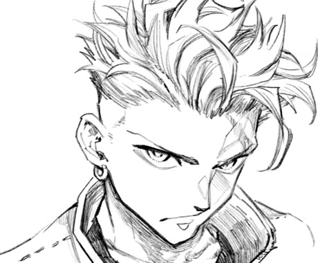 漫画風イラスト作成いたします 少年漫画風タッチがお好きな方、お任せください‼︎ イメージ1