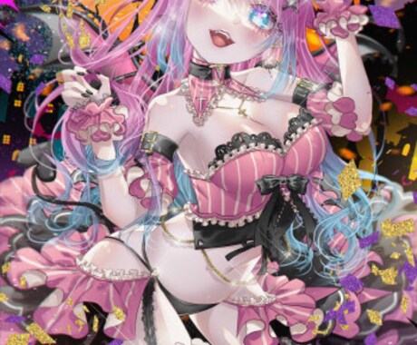 観賞・配信・同人／一枚絵・立ち絵かきます 好きを絵にしたい、配信SNSで使いたい、をお手伝いします！ イメージ1