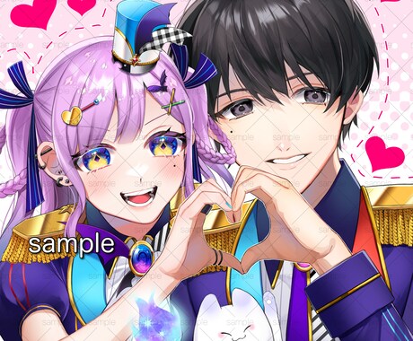 アイコン、立ち絵、なんでもイラスト制作いたします かわいいかっこいい男女描くのが得意です！ イメージ2