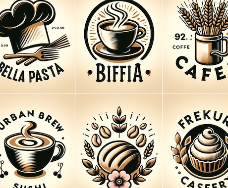 飲食店・カフェのロゴデザインを作成します あなたの店の個性を捉え、お客様を引きつけるデザイン！ イメージ1