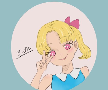 レトロかわいい女の子を描きます 温かみのあるレトロ，クラシックな女の子はいかがですか？ イメージ2