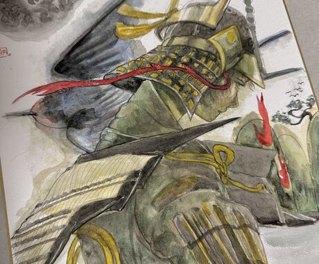 甲冑画を水彩で精密にお描きします 「氣」を込めた手法で武の勇気と癒やしを貴方の手に イメージ2