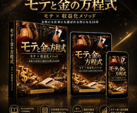 モテと金の方程式選ばれる男の30日実践講座教えます モテと収入を同時に伸ばす自己改革メソッド イメージ1