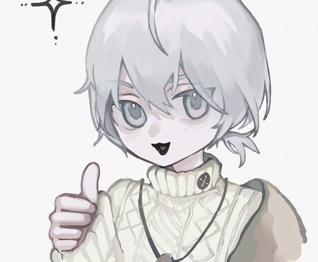 アクスタ制作に！ミニキャラ描きます 落ち着いた色彩や雰囲気のミニキャラを描きます イメージ1