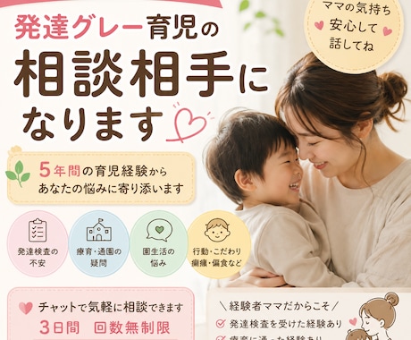 発達グレー育児5年目ママです。不安を整理します 発達グレー育児中アラフォーママです。５歳の子供が居ます イメージ1
