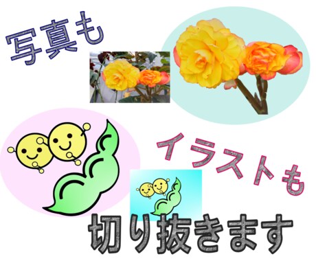 写真・イラスト切り抜きます お持ちの写真やイラストを切り抜きします イメージ1