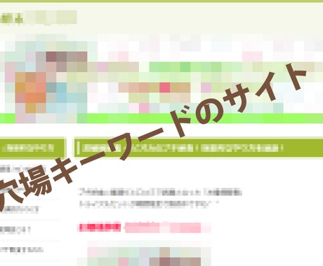 激戦キーワードで上位表示したサイトを見せます キーワード選定や上位表示できない報酬0円の方へ イメージ1