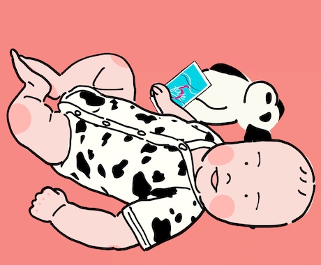 写真をもとにお子さまの似顔絵イラストを描きます シンプルでポップな、飾りたくなるイラスト イメージ1