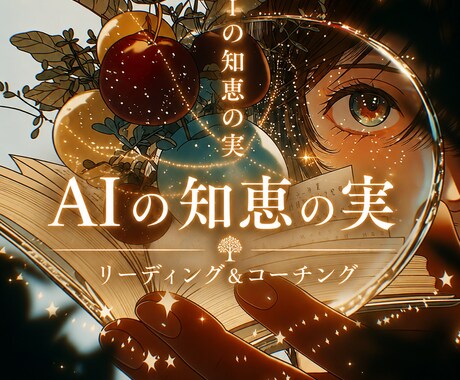 AIの知恵の実｜リーディング＆コーチングします "今"が、＊ほどけて＊読めます【数秘×易×タロット】鑑定 イメージ1