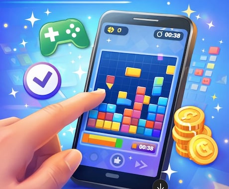 スマホゲームアプリを制作します 広告収益化も想定したゲームを作ります イメージ1