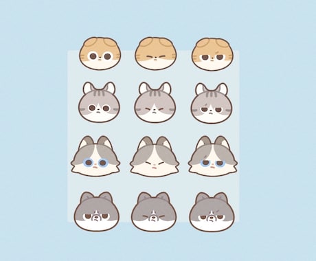 ゆるい動物のヘッダー描きます イメージ1