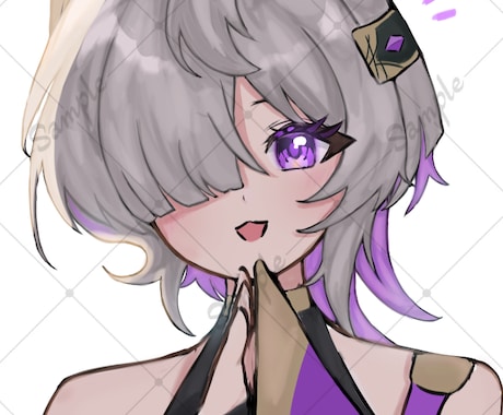 夢絵イラスト.動画サムネイル.アイコン等描きます かわいい女の子、中性的な男性、デザインが得意です イメージ2