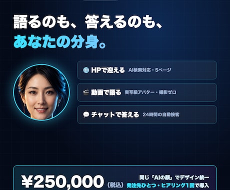 HP・動画・AI接客をまとめて導入代行します イメージ1