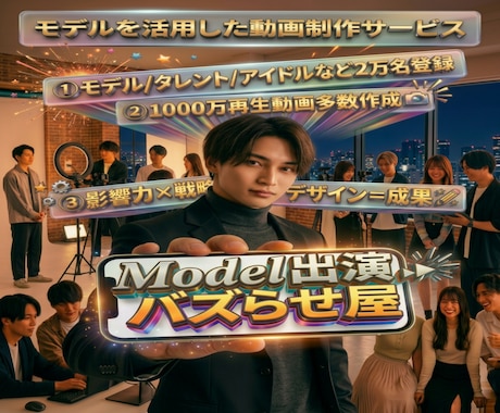 7億人が注目するモデルを活用した動画の依頼出来ます イメージ1