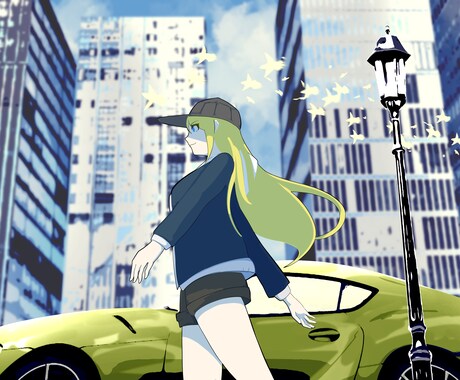 イラスト作成承ります 女の子、車、人工物、風景、動物などが得意です イメージ2