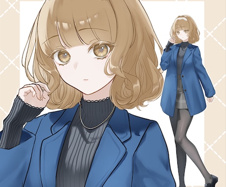 アイコン・立ち絵イラスト制作します オリジナルの手描きイラスト制作します イメージ1