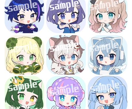 ミニキャラ描きます SNS等に使えるイラストお描きいたします！ イメージ2