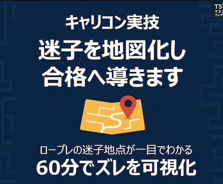 キャリコン実技の弱点を診断します 迷子ポイントを特定し合格ルートを可視化します イメージ1