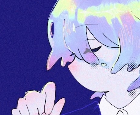 ゆらめく世界観のイラストを描きます シンプルでも印象に残るジャケットにしてみませんか？ イメージ1