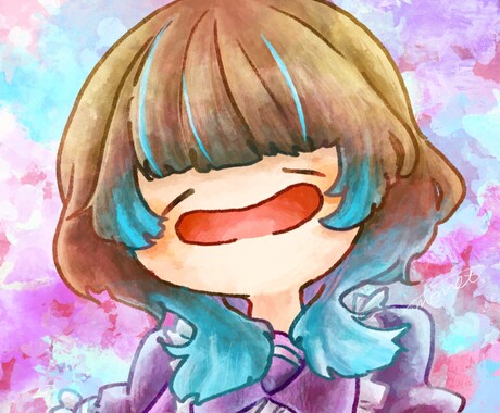ゆるっとした「にんまり顔」のイラストをお届けします イメージ1