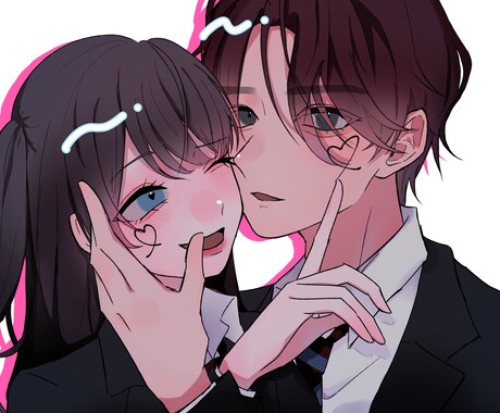 夢絵 アイコン等 イラストお描きします キラキラかわいい系 ダーク系のイラストが得意です♡ イメージ2