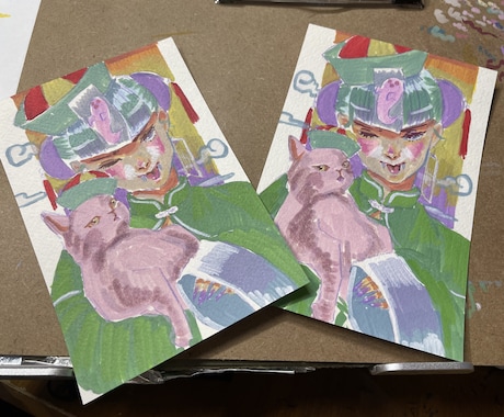 原画絵葉書毎月お届けします サブスク絵葉書、毎月お届けいたします。 イメージ2